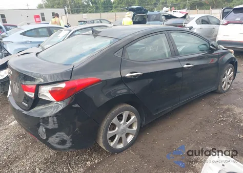 2013 Hyundai Elantra Limited из США, поврежденный, VIN KMHDH4AE2DU727551